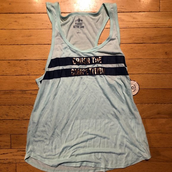 Brand New SO “CRUSH THE COMPETITION” PERFECT ACTIVE GRAPHIC RACER-BACK TANK - Picture 2 of 8
